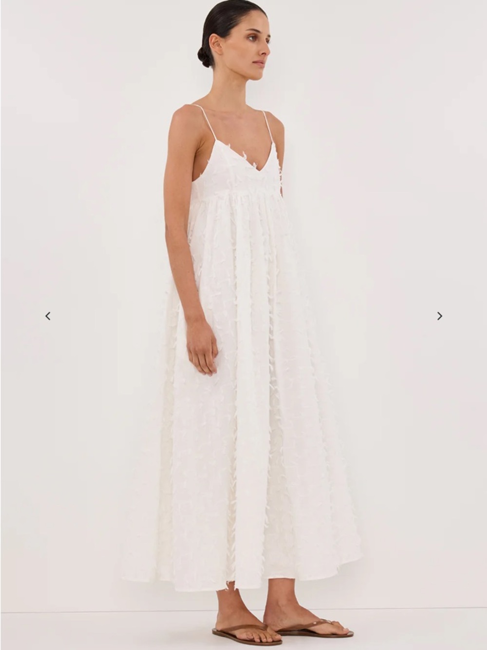 Paloma White Babydoll Midi dress by Dissh - Picture 3 of 8